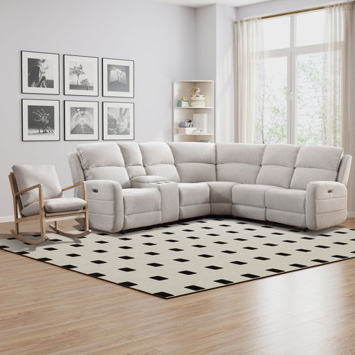 Hokku Designs Egron 2Piece Modern Soft Upholstered Power Reclining